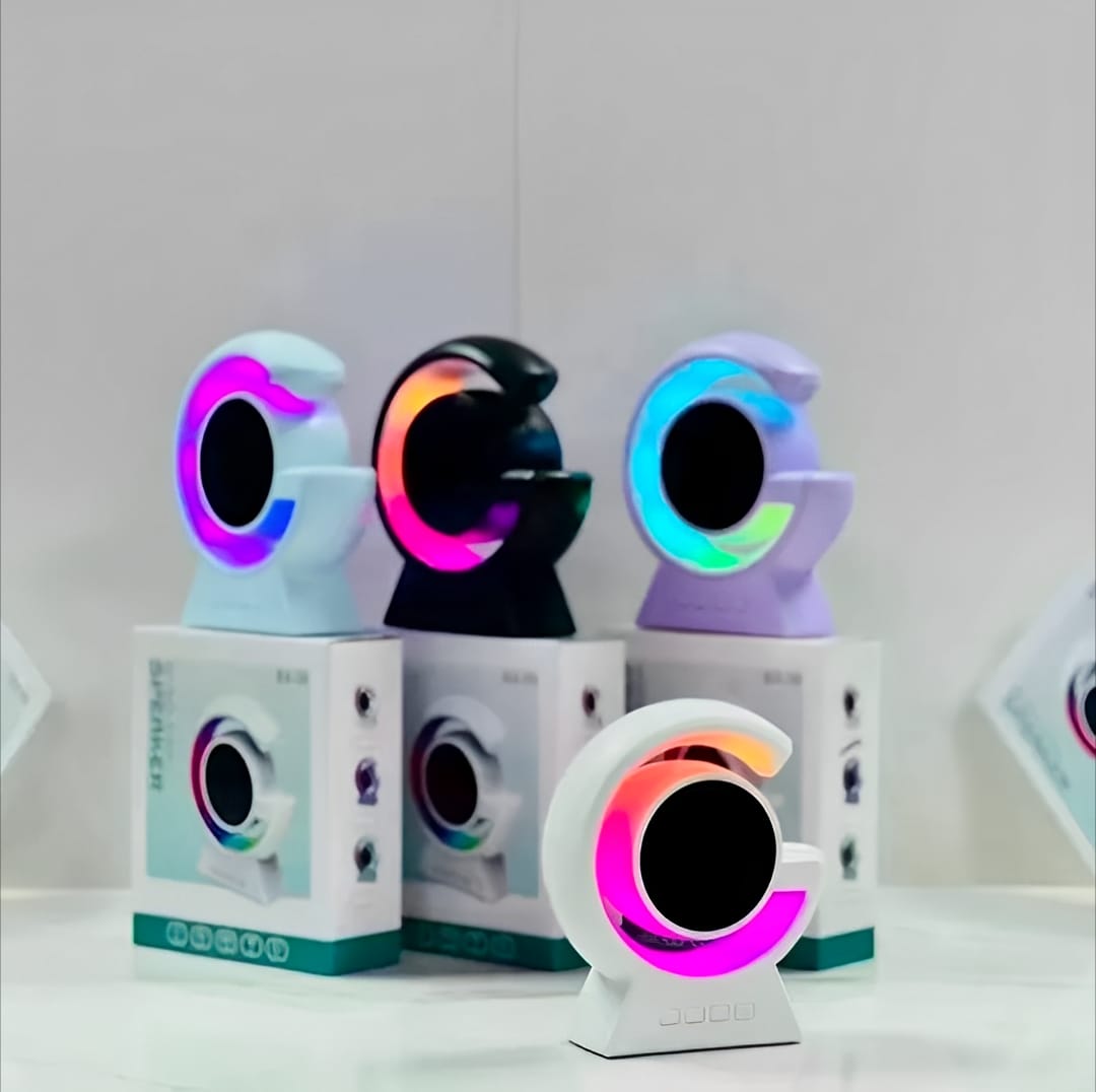 BX-39 Mini G Wireless Speaker with RGB Light &amp; Wireless Charging �Portable Bluetooth 5.3 Speaker &amp; Bedside Lamp