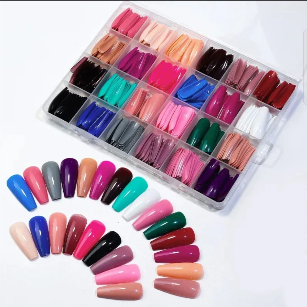 Rare &amp; Serendipity NAIL TIPS [576 pieces] in each Box | With Glue