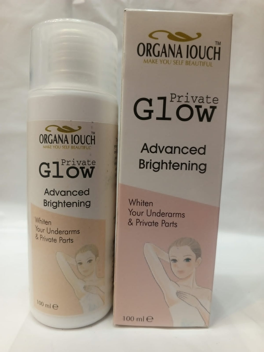 Organa Touch Fresh &amp; Natural Underarm Whitening Cream Private Glow ( Advanced Brightening )