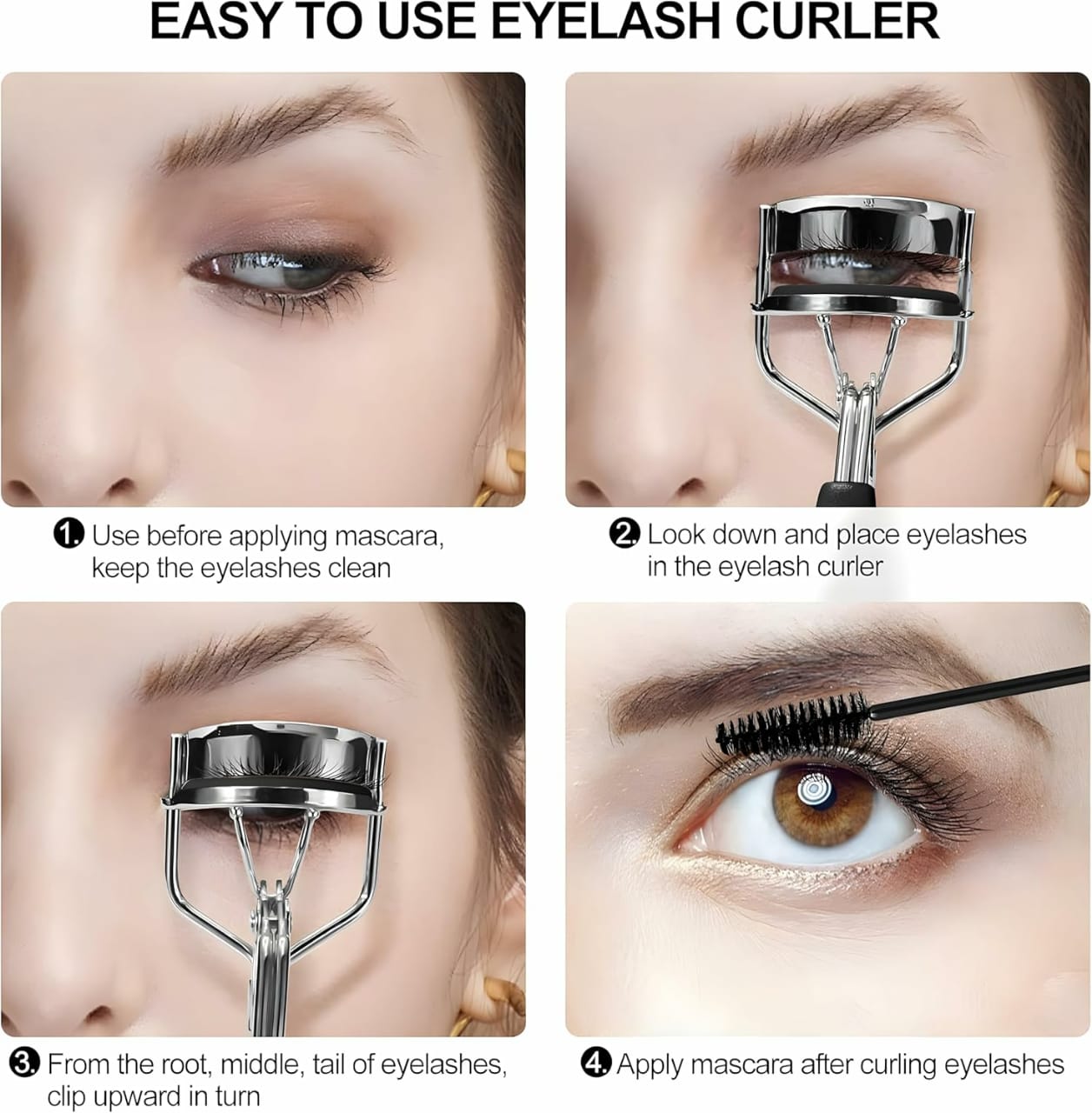 Long Lasting Eyelash Curler For Stunning Curls | Professional Lash Curler for Natural Lift &amp; Curl