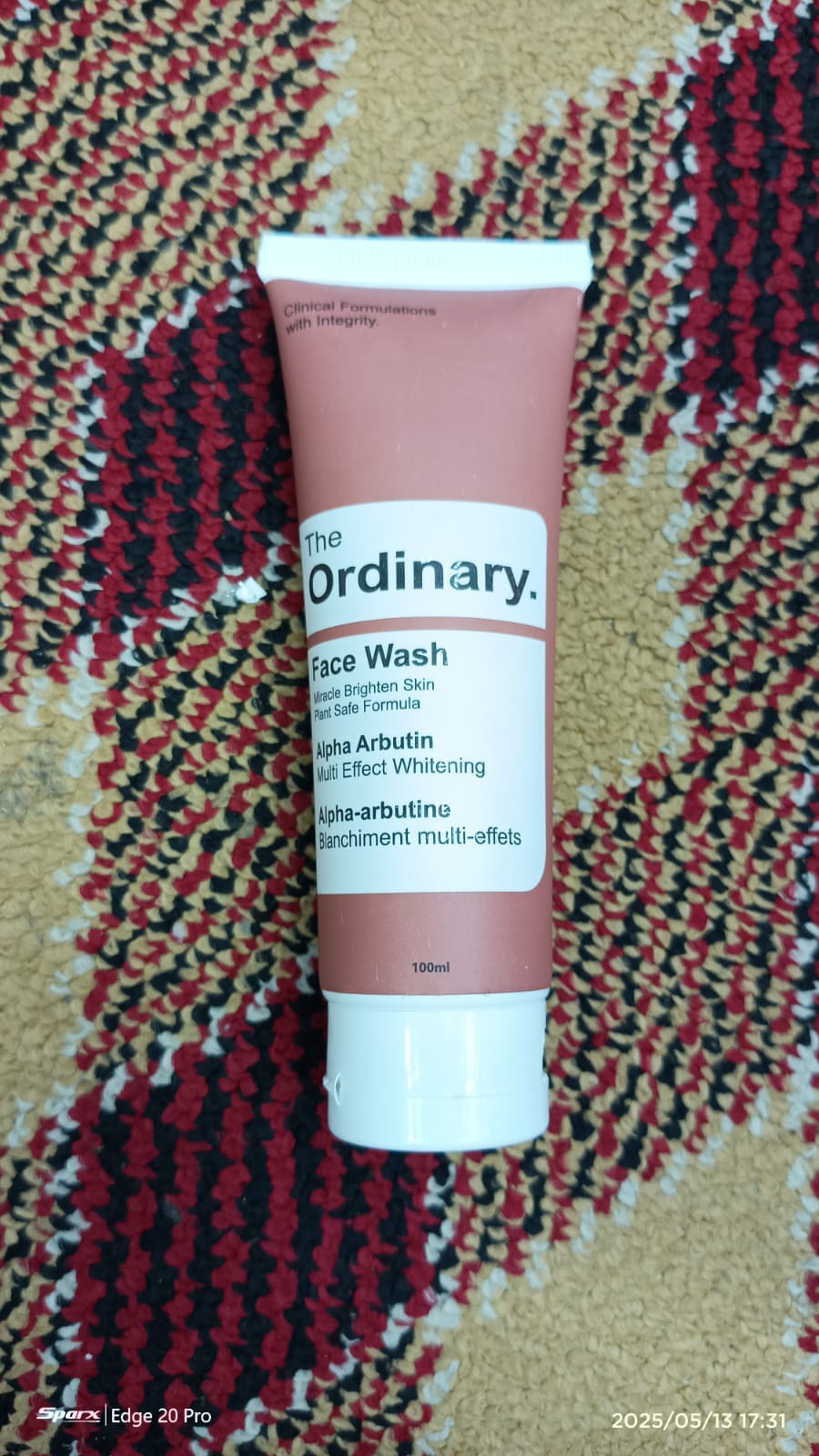 The ordinary face wash with Alpha arbutin in 100 ml / All skin types face wash Hydrating face wash