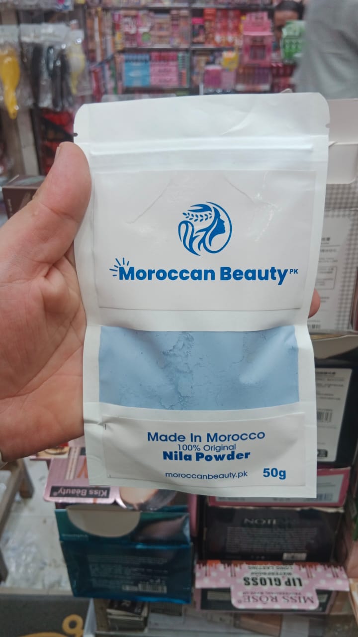 Moroccan Beauty Nila Powder | Blue Nila Skin Whitening Powder 50g | Best Quality Nila Powder