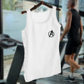 Pack of 1 Avengers Logo White Sando Jersey  for Men | Sleeve-Less 100% Pure Sando - M