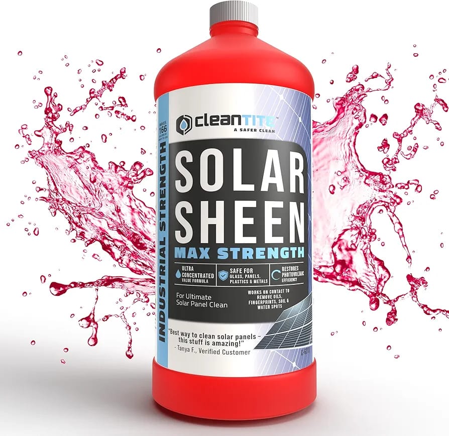 Solar Sheen �Premium 200ml Solar Panel Cleaner | High-Performance, Streak-Free Cleaning Solution for Dust, Dirt, and Residue Removal
