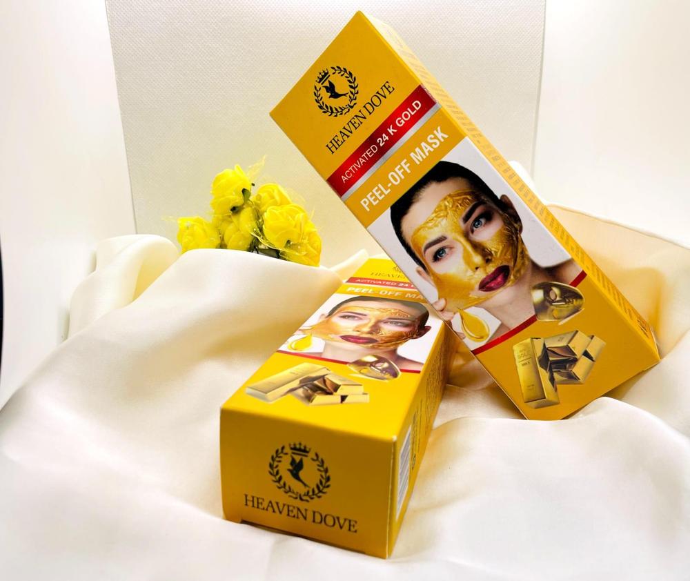 Original Heaven Dove 24K Gold Peel Off Mask �Luxurious Anti-Aging &amp; Deep Cleansing Skincare - 100 ml