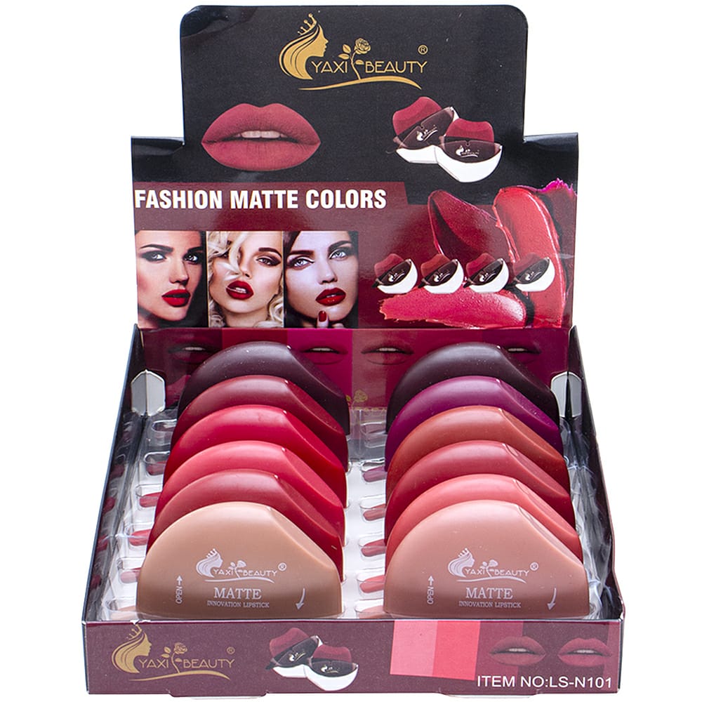 Yaxi Lip Design Solid Lipstick | Lead-Free, Easy Application &amp; Long-Lasting Finish - Lazy Lipstick | Lipstick For Girls - Shade 1