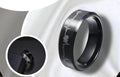 Pack Of 2 Unique heartbeat design charm Ring steenles Steel  band rings For Unisex - 17to18