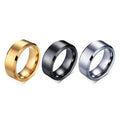 Pack Of 3  gold plated &amp; silver plated band rings For Unisex - 17to18