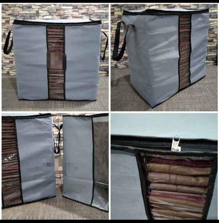 Storage Blanket Bag Organizer Folding Bag Organizer, Cloth Storage Boxes for Wardrobe 01 Pcs - Random Color