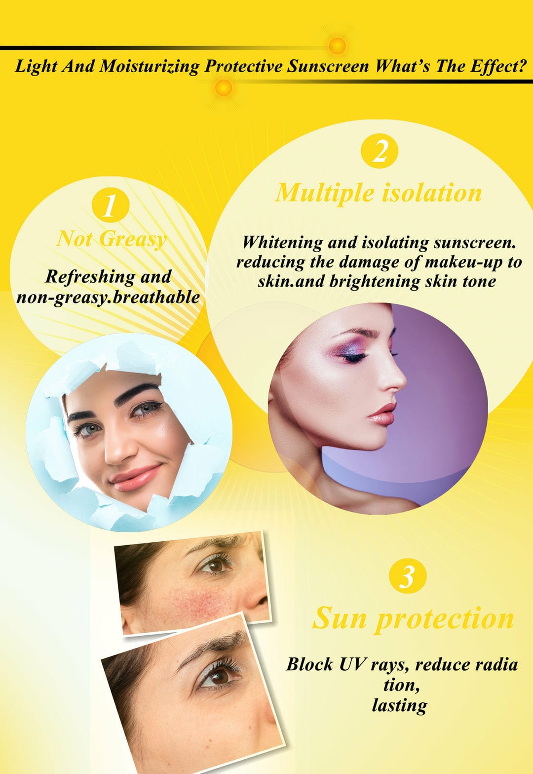 Kashee's Sunscreen SPF 55 | Water &amp; Sweat Resistant, Paraben-Free | Broad Spectrum Sun Protection | 150ml