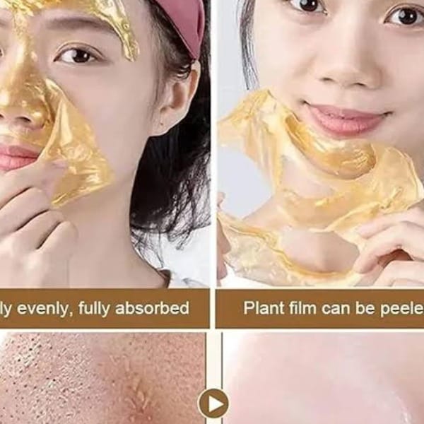 CeraVe Radiant Glow Peel-Off Gold Mask �Deep Cleansing &amp; Brightening Facial Treatment �100ml