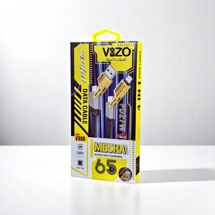 V999 5-in-1 Ultra Fast Multi-Mode Cable | Best Quality Cable For Multiple Devices | Charging Cable | Data Cable | Mobile Phone Cable | 5 in 1 Cable