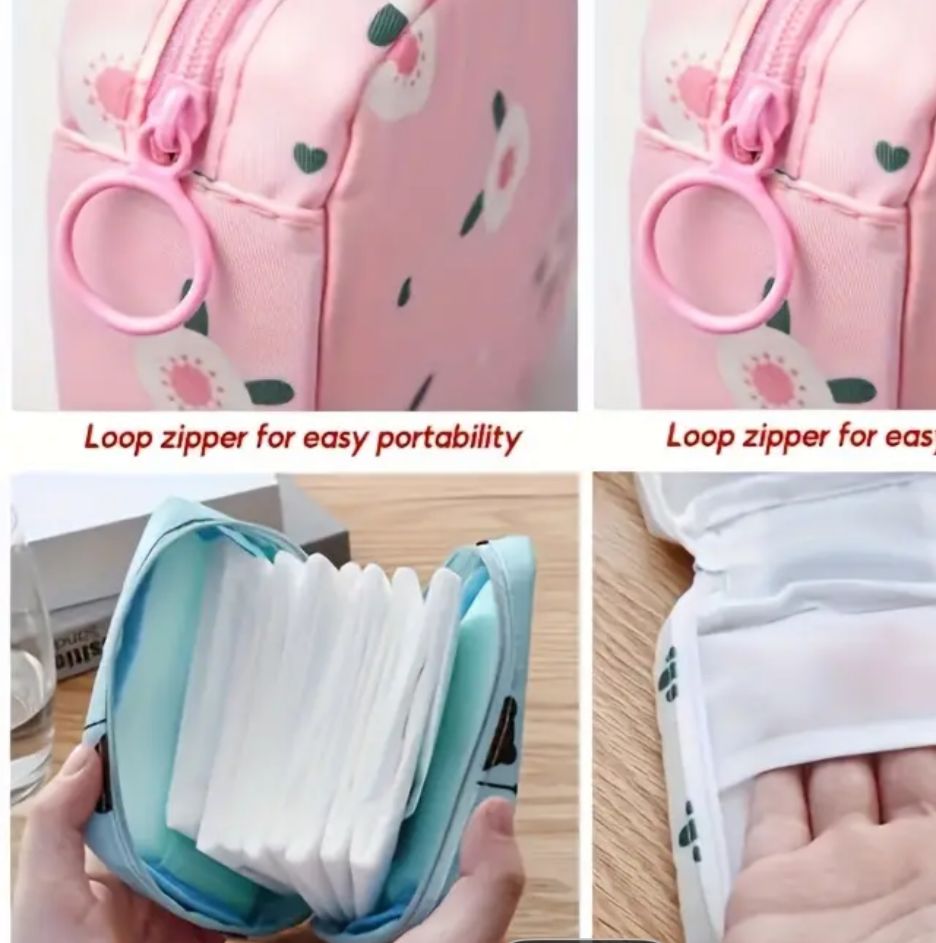 Women Portable Pouch Napkin Cosmetic Bags Organizer – photo 3