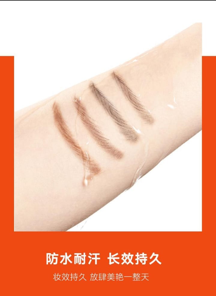 Aiqilai 3 in 1 Eyebrow Pencil | Eyebrow Pencil Gel | Anti-Smudge | Long-Lasting | Three-in-One | Double-Headed | Folding Eyebrow Trimming Knife | Brush - Black