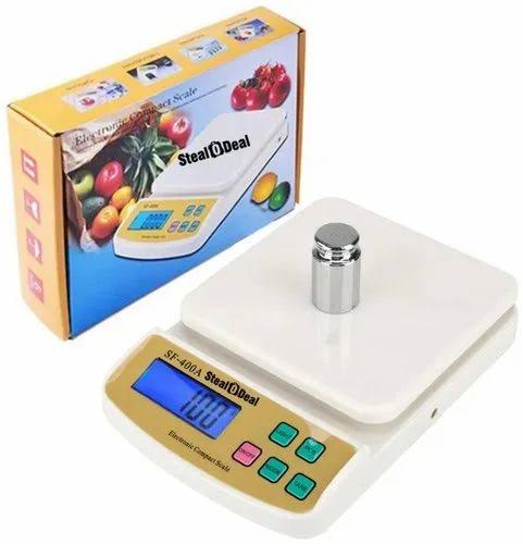 SF-400A Digital Kitchen Scale �Precision Food Weighing Machine for Cooking, Baking &amp; Meal Prep �High Accuracy LCD Display, 10kg Capacity