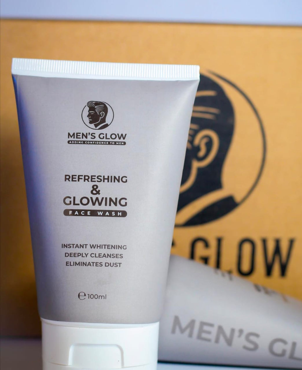 Men's Glow Facewash Bundle �Facewash + Whitening Cream Combo Set