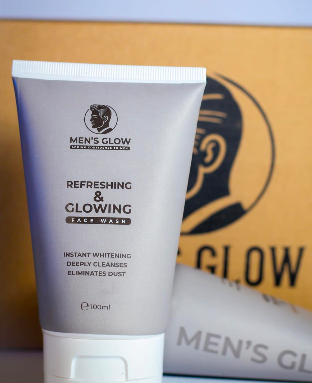 Men's Glow Facewash Bundle �Facewash + Whitening Cream Combo Set