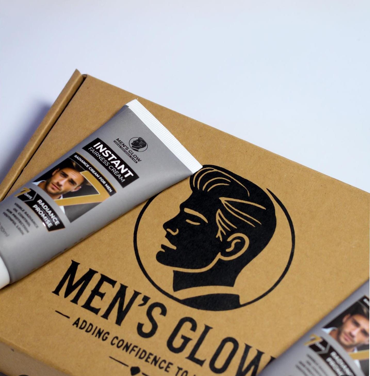 Men's Glow Facewash Bundle �Facewash + Whitening Cream Combo Set
