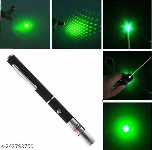 Green Multipurpose Laser Pointer Pen with Adjustable Antenna Cap for Pattern Projection and Presentations �Green Beam Light