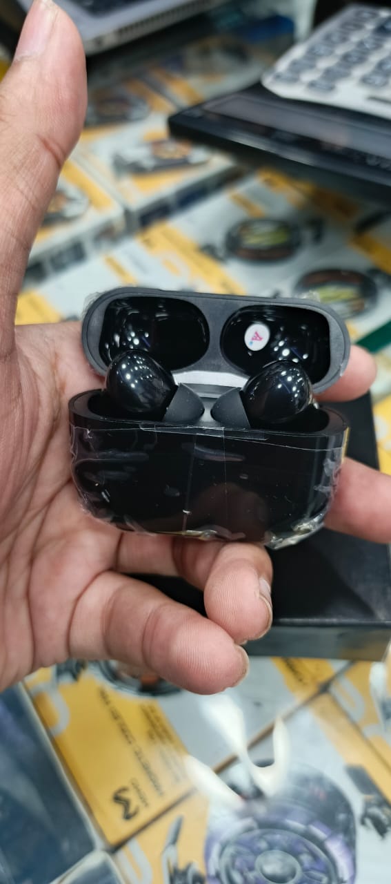 Black Pro 2 TWS Wireless Earbuds �Bluetooth 5.1, Touch Control, Noise Cancelling, with Charging Case With Dori With Cable | Airpods