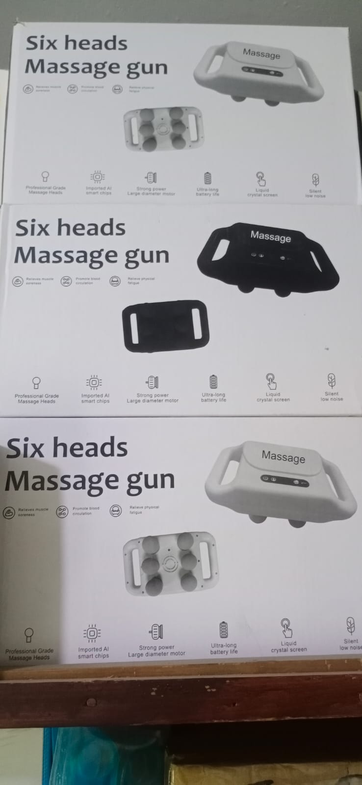 6 Head Deep Tissue Massage Gun �Muscle Relaxation &amp; Pain Relief Therapy Tool-Muscle Therapy Tool- Head Massager