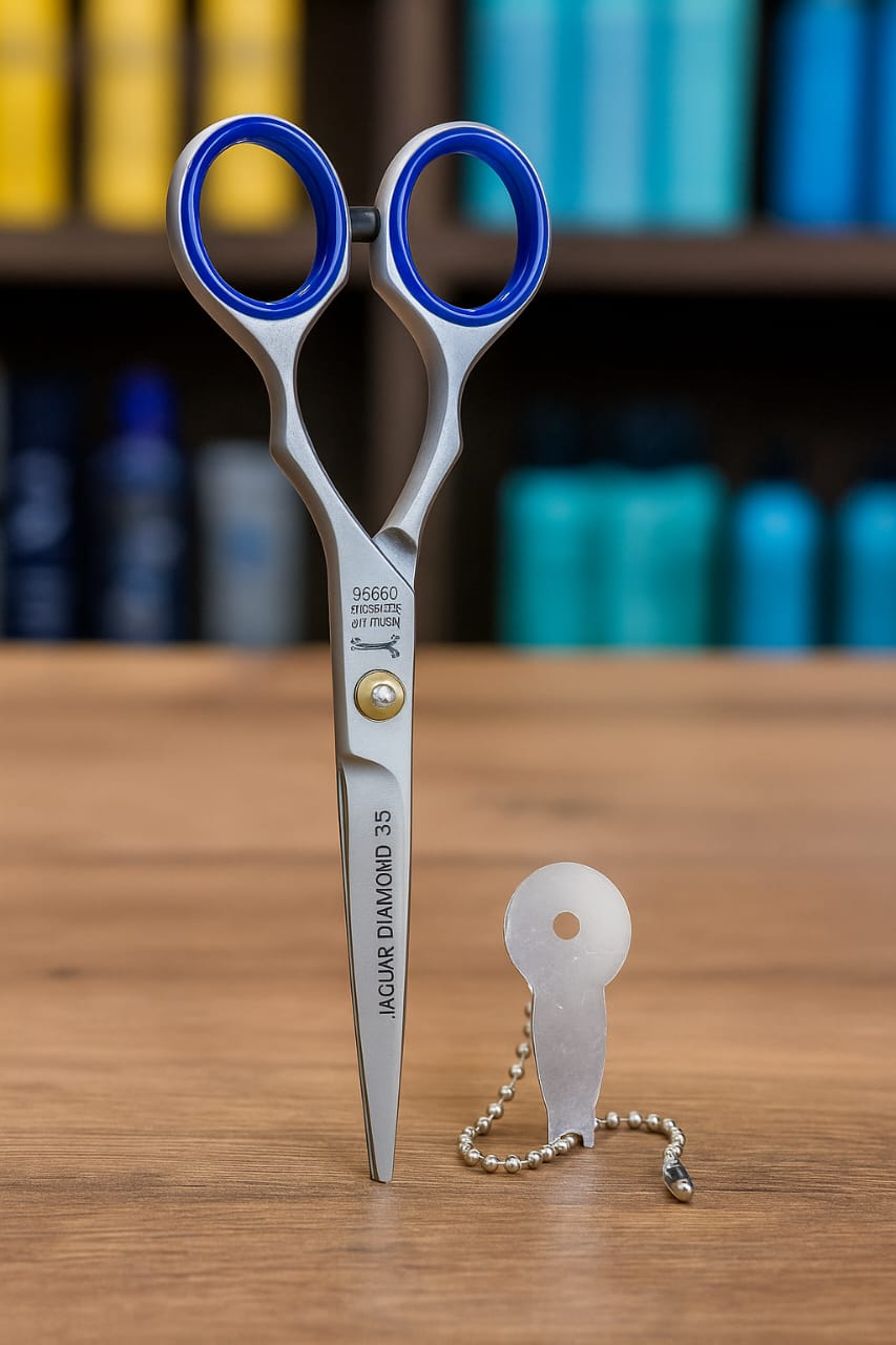 5.5�Professional Hair Cutting Scissors �Premium Stainless Steel Salon Shears with Finger Rest &amp; Adjustment Key