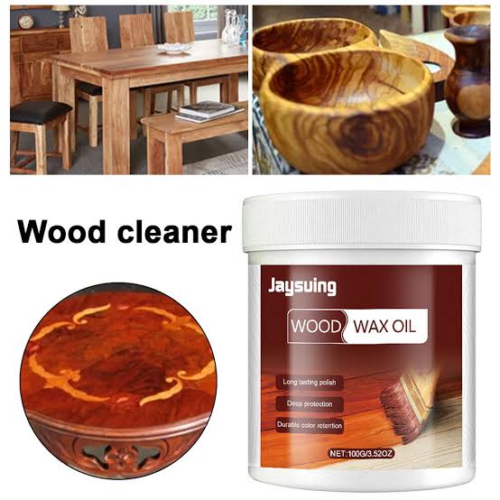Wood Wax Oil for Furniture �Natural Finish &amp; Deep Wood Nourishment With Bursh 100gm