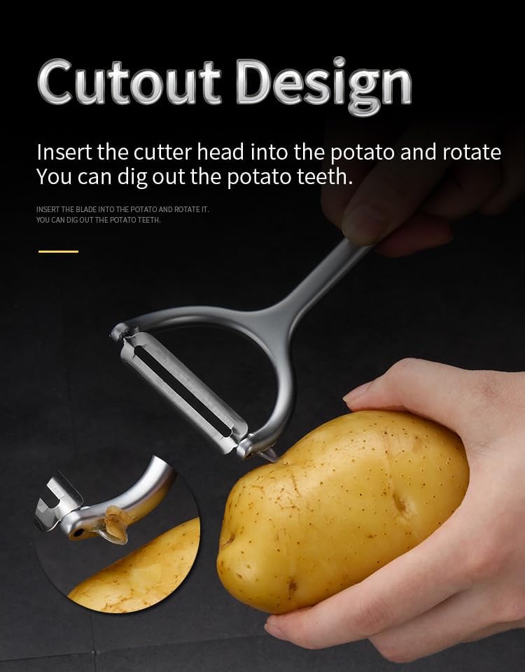 Stainless Steel Vegetable Peeler �Dual Blades for Effortless Peeling