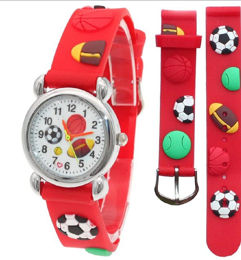 High Quality Cute Football Cartoon Children Watch – photo 2