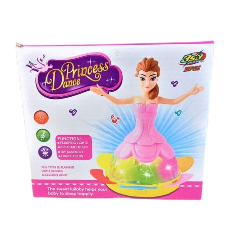 Princess Dancing Doll Toy with 3D Lights, Music &amp; Rotating Movement �Musical LED Doll for Kids