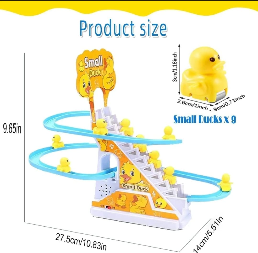 Duck Slide Toy Set, Funny Automatic Stair-Climbing – photo 5
