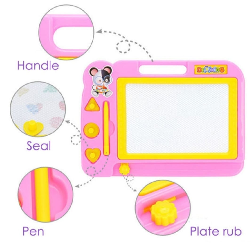 Magnetic Learning Drawing Board for Kids �Erasable Doodle Pad with Pen, Educational Writing &amp; Sketching Toy
