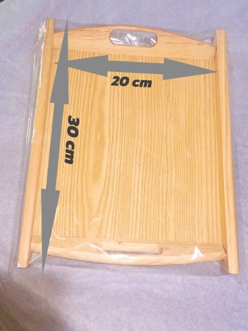 Large Wooden Serving Tray �Strong, Stylish, and Perfect for Serving Food, Drinks, and Decorating Your Home