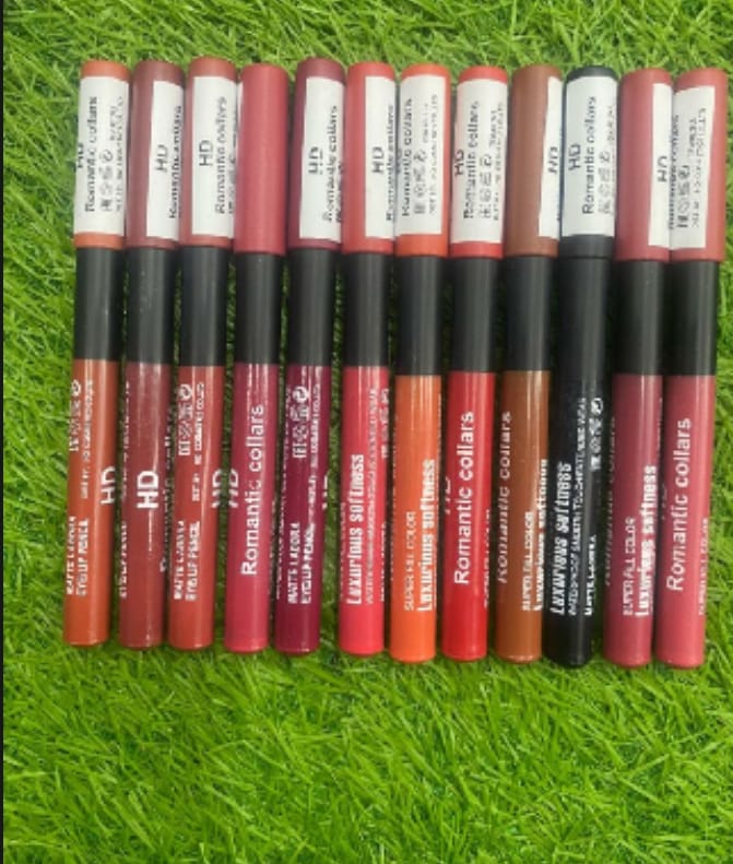 Nude Shade Lipstick Pencil �High Pigment, Smooth Application &amp; Long-Lasting Finish - Pack of 6