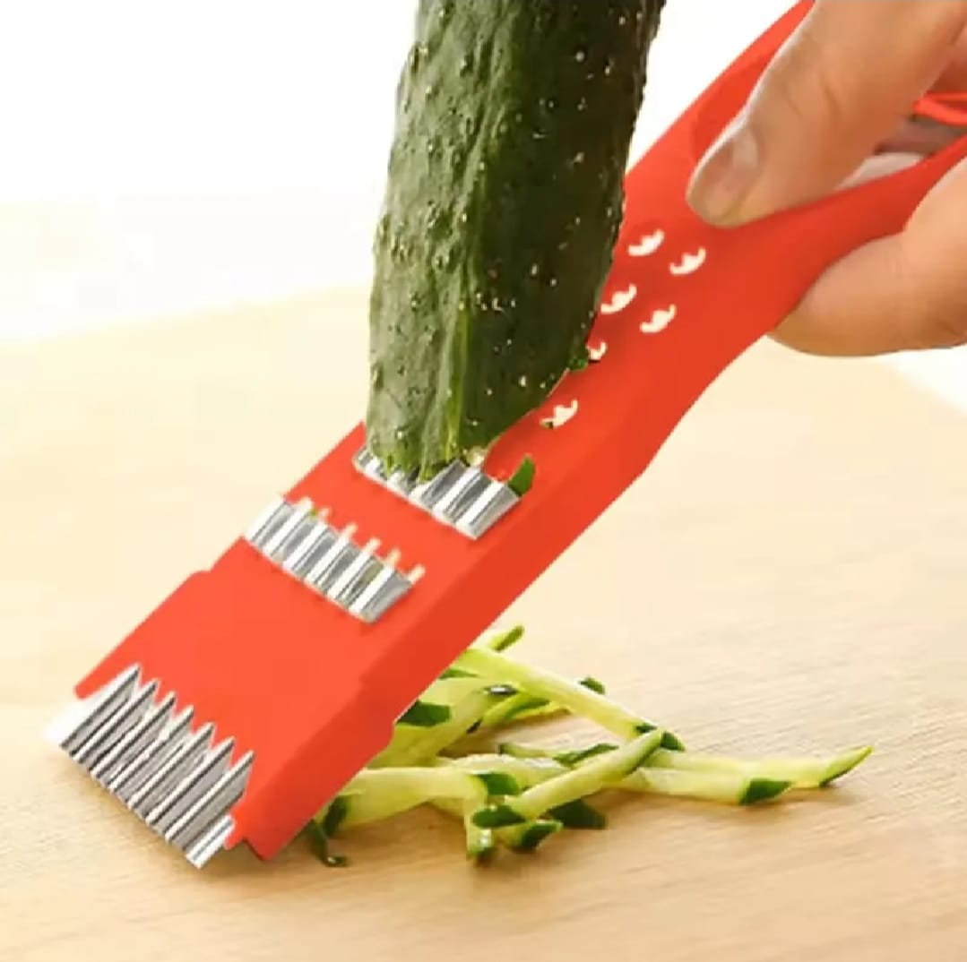 5-in-1 Multi Vegetable Cutter &amp; Peeler �Multipurpose Julienne Slicer, Grater, Metal Scraper, and Fruit &amp; Vegetable Kitchen Tool