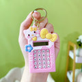 Mini Calculator Keychain �Cute Pink Kawaii Cartoon Portable Calculator | School &amp; Student Supplies, Stationery Gift (Random color)