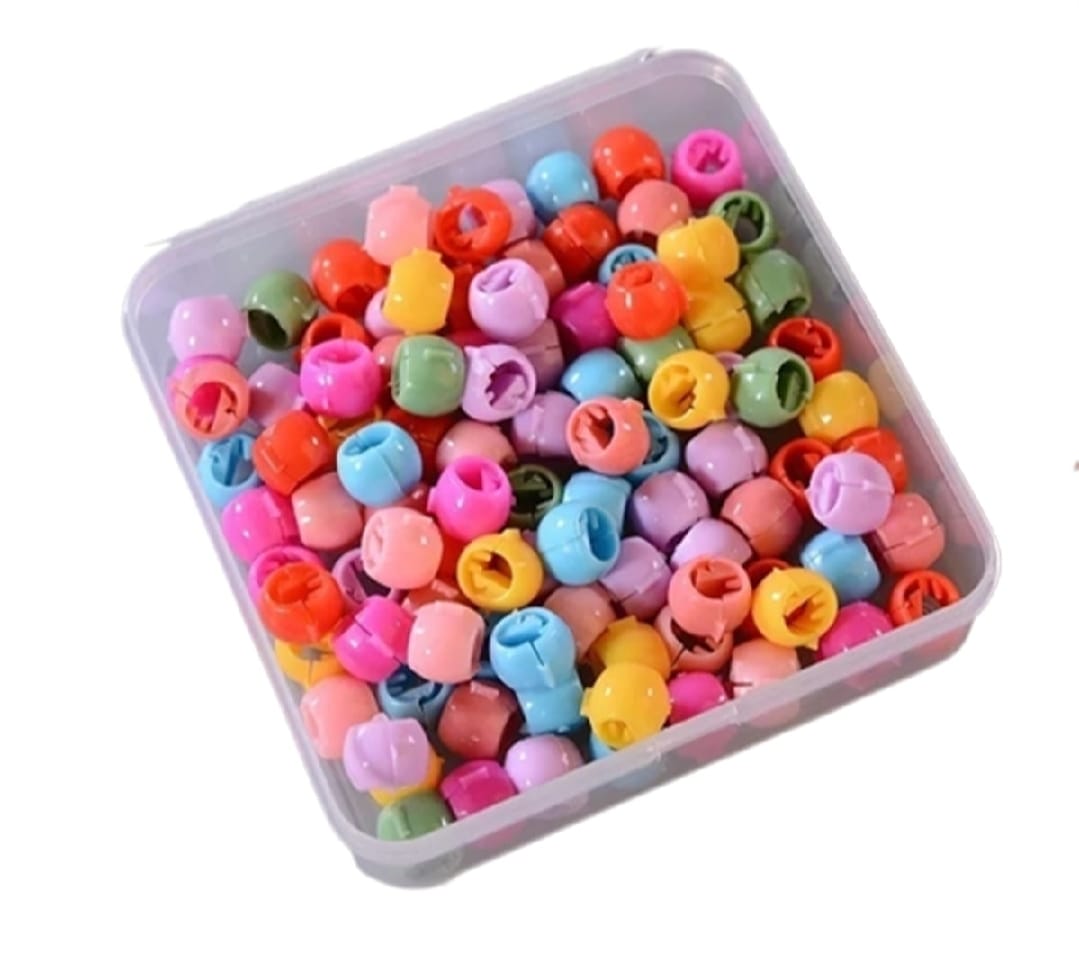 30 PCS Baby Girls Hairpins �Cute Candy Color Mini Hair Clips &amp; Hair Braids Beads Set (Random Color)