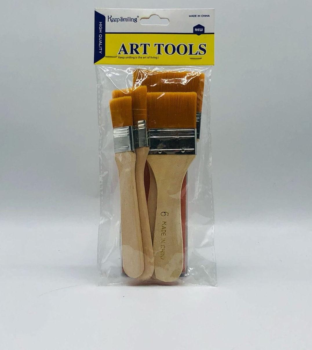 Pack of 4 Nylon Hair Wide and Thin Gesso Base Brushes �Premium Paint Brushes Set for Artists