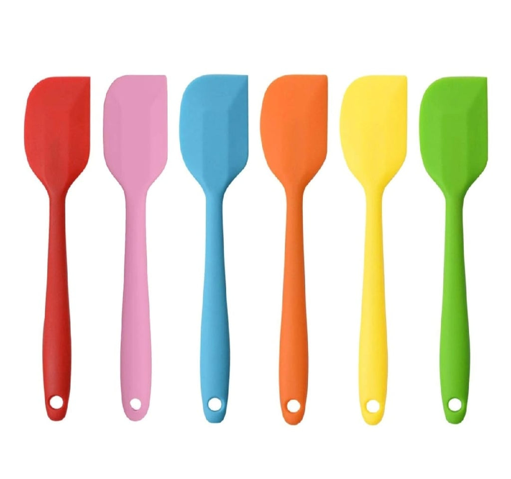 Silicone Spatula 8-Inch �Heat Resistant, Non-Stick Flexible Rubber Scraper Spoon for Kitchen Use