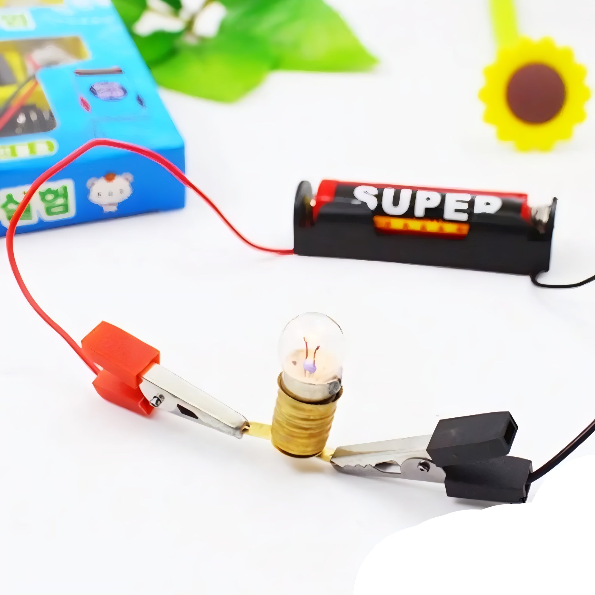 DIY Electrical Circuit Learning Set for Kids �Safe Educational Science Experiment Kit for Building Basic Circuits, Hands-On STEM Learning Toy for School Lab Projects and Home Experiments