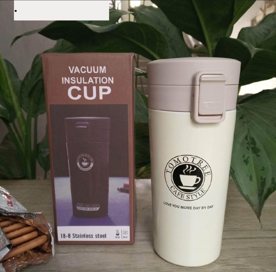 Hot &amp; Cold Stainless Steel Vacuum Flask �380ml | Double Wall Insulated Water Bottle | Leakproof Coffee &amp; Tea Thermos Travel Mug (Random Color)