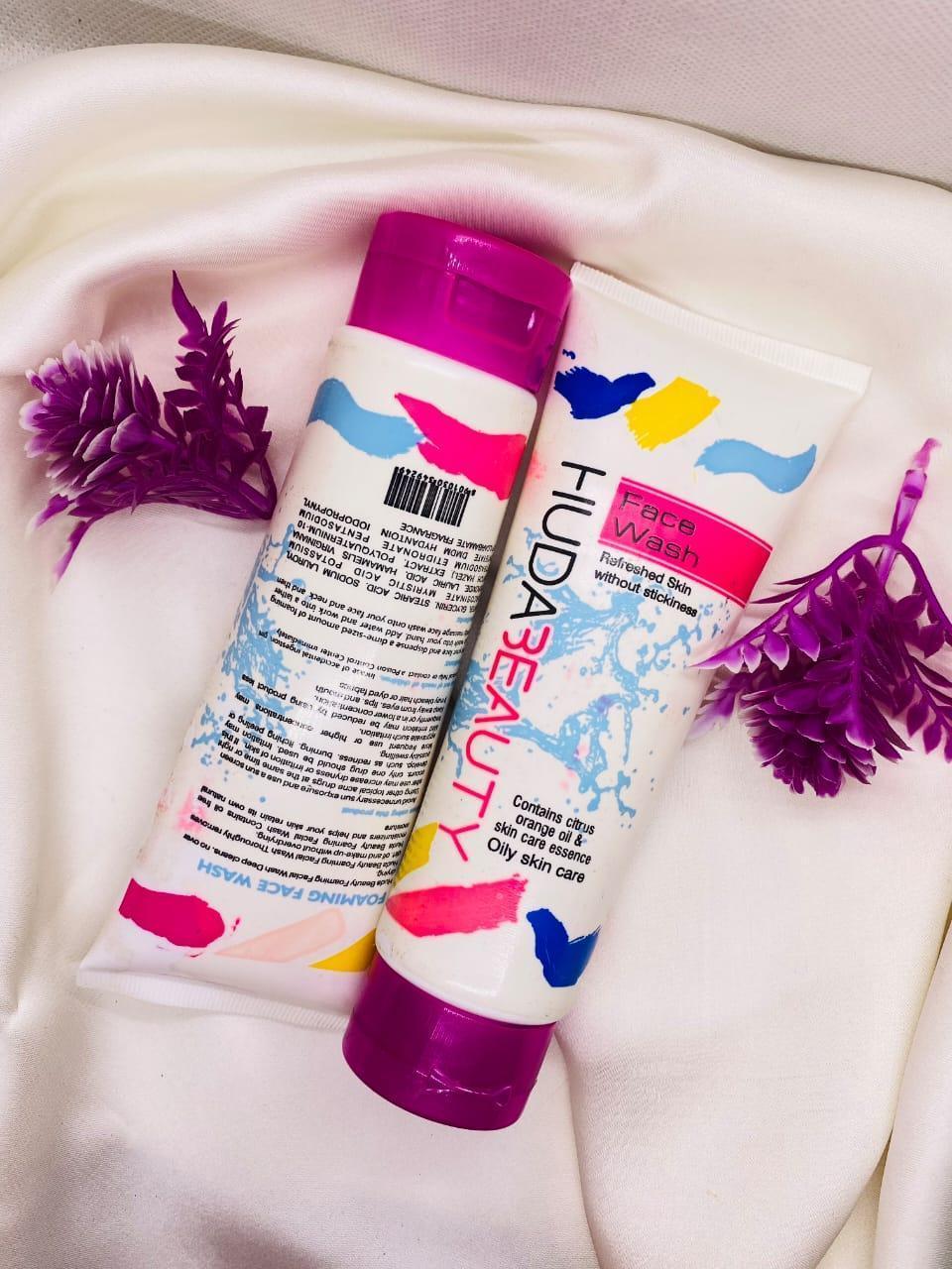 Huda Beauty Face Wash 100ml �Gentle Liquid Cleanser for Oily Skin, Deep Cleansing &amp; Refreshing Daily Skincare Formula