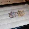Sparkling Flower Rotating Ring �Adjustable Elegant Spinning Ring for Women &amp; Girls, Fashion Jewelry (QUJ-109 ) - Silver