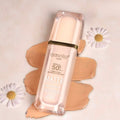 Emelie Paris SPF 50+ Foundation with Primer (30 ml) �Full Coverage, Waterproof, Matte Finish - Shade # 1
