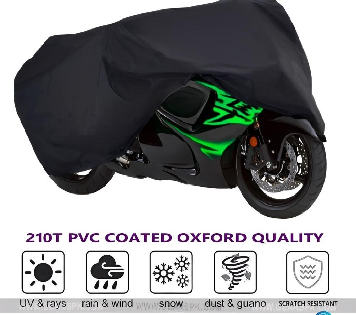 Bike Top Cover �Water &amp; Scratch Proof Parachute �Fits CD70CC and 125CC Bikes (Random color)