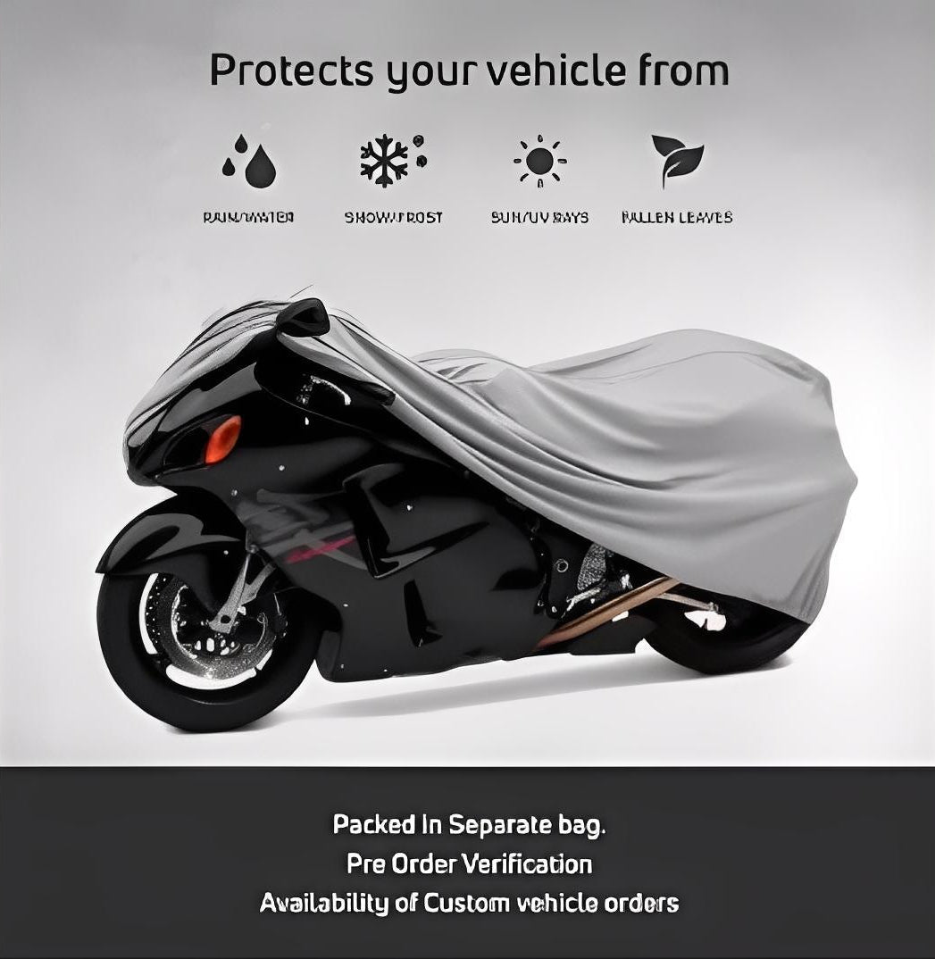 Bike Top Cover �Water &amp; Scratch Proof Parachute �Fits CD70CC and 125CC Bikes (Random color)