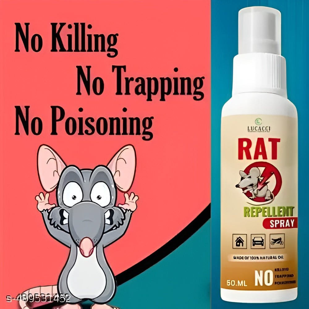 Rat Repellent Spray 50ml �Natural, Safe &amp; Non-Toxic Rodent Deterrent for Home, Kitchen, Car, and Storage Areas