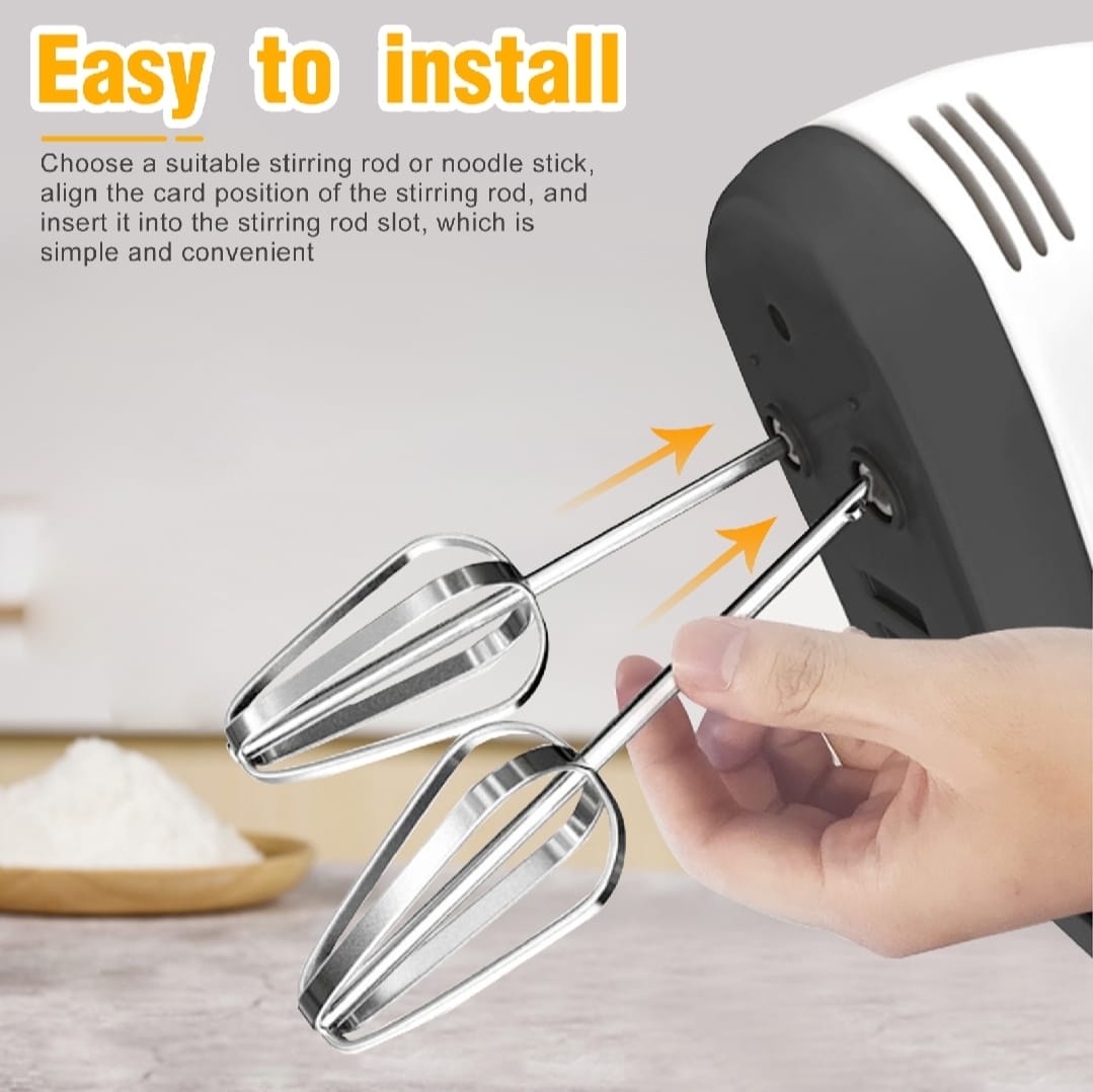 Electric Hand Mixer Beater Machine for Cake, Eggs &amp; Baking - Handheld Egg Beater, Cake Mixer &amp; Small Electric Mixer
