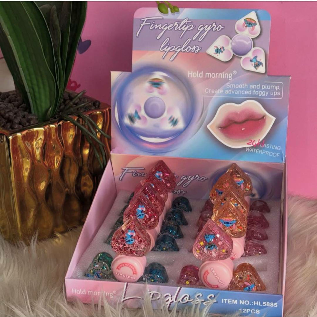 3 in 1 Spinner Lip Oil �Hydrating &amp; Nourishing Lip Care, Lightweight Liquid Formula in Shades of Pink, Smooth &amp; Glossy Finish, Long-Lasting Moisture