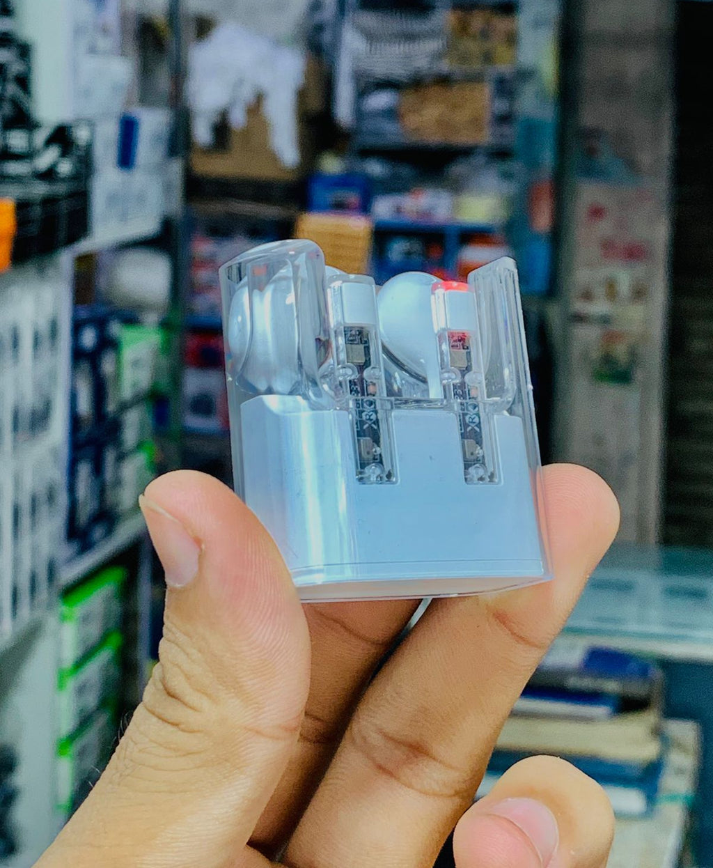 G65 Wireless Stereo HiFi Earphones �Bluetooth 5.3, Transparent Design, ANC, Sweatproof, Built-in Microphone, 7-Hour Battery
